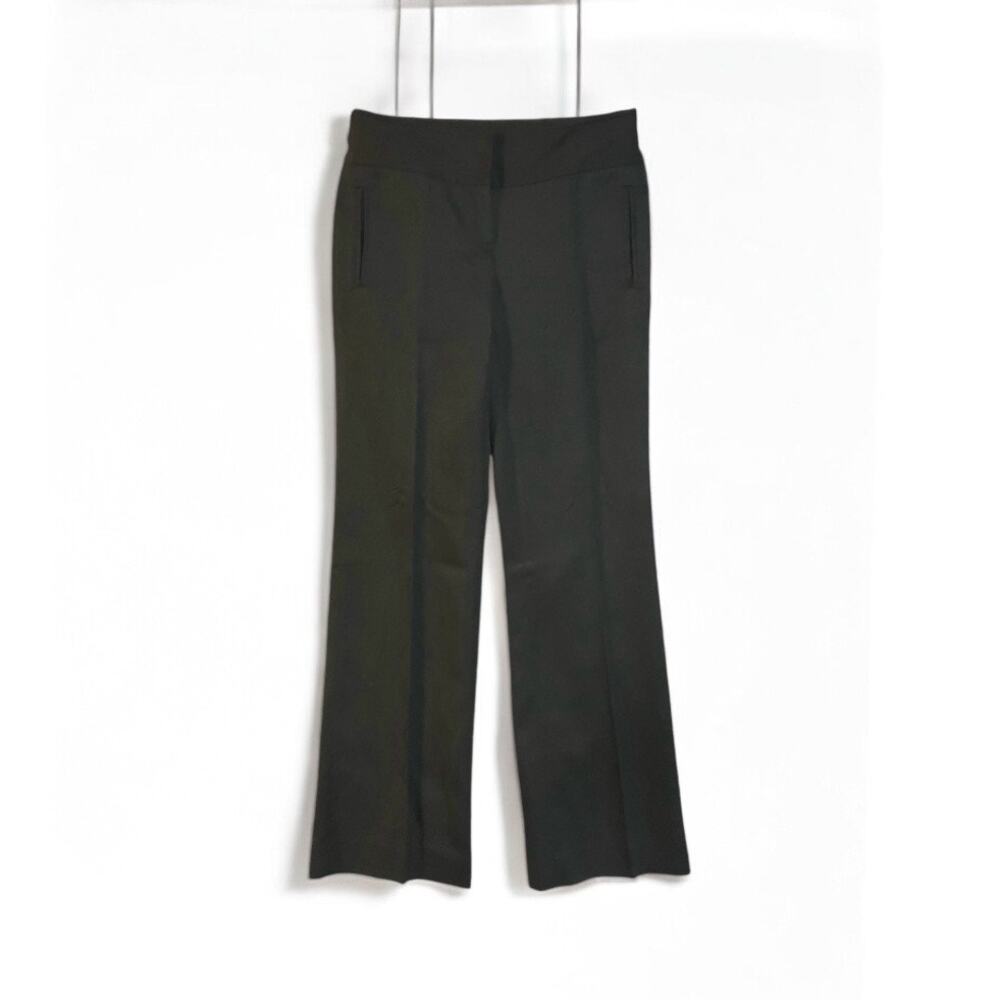 J. Crew Women's Black Cotton/Linen Favorite Fit Bootcut 32.5" Inseam Pants SZ 0